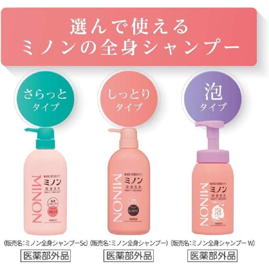 MINON ミノン 全身シャンプー さらっとタイプ 詰め替え 380ML MINON ミノン 全身シャンプー さらっとタイプ 詰め替え 380ML