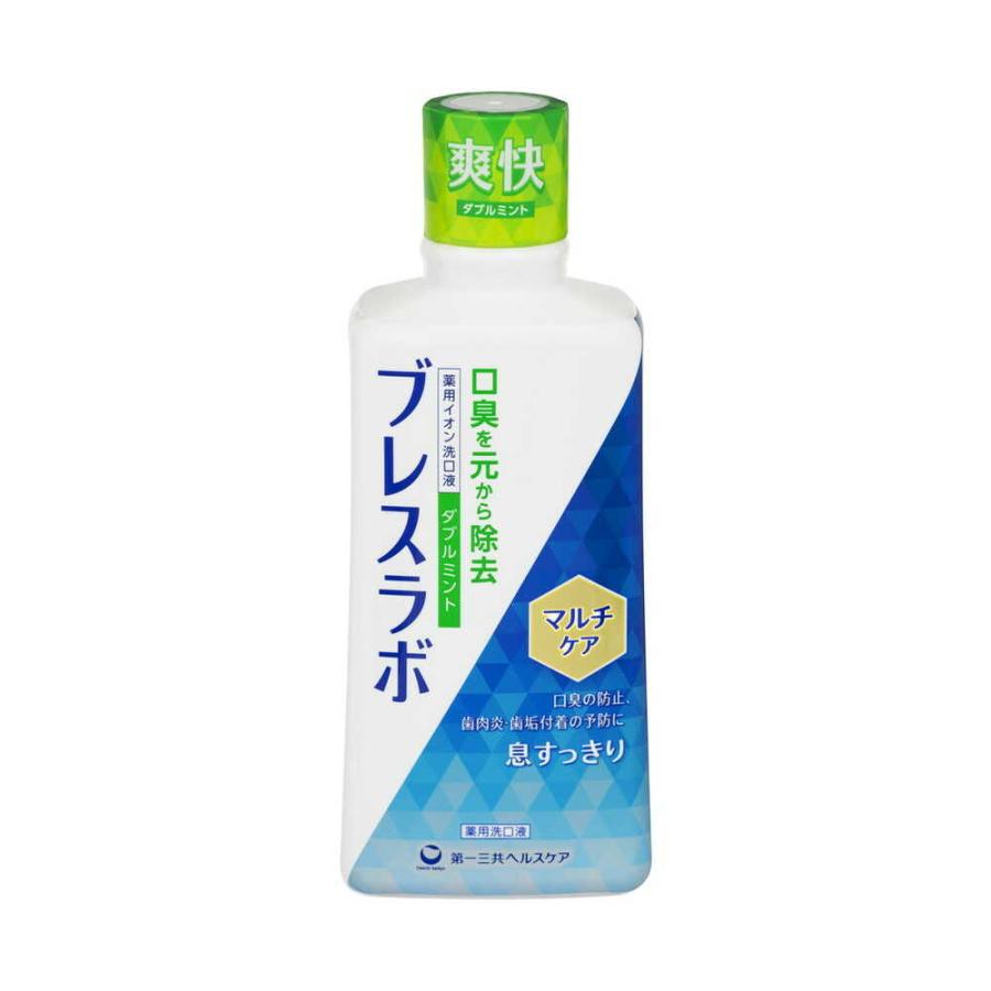 【ポイント14倍】【医薬部外品】ブレスラボ マウスウォッシュマルチケア ダブルミント 450ml（Yahoo!・サンドラッグe-shop）