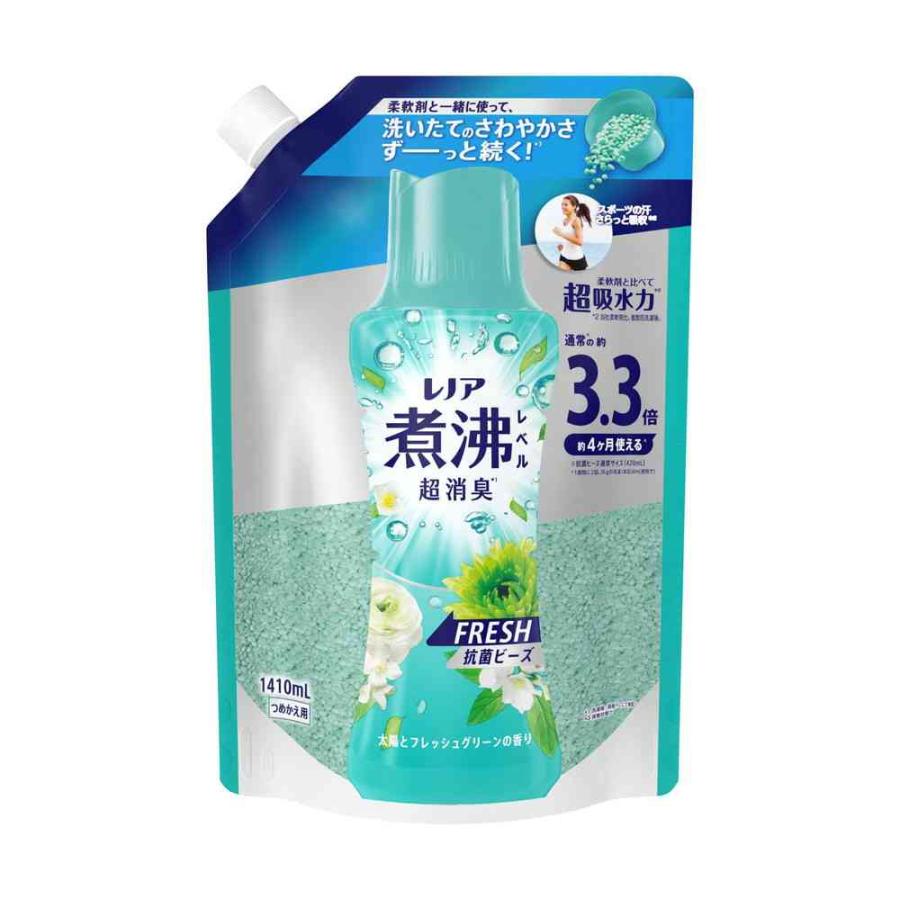 P&G レノア煮沸レベル 消臭 抗菌ビーズ 太陽とフレッシュグリーンの香り 超特大 1410ml 【2個セット】 : サンドラッグe-shop ...