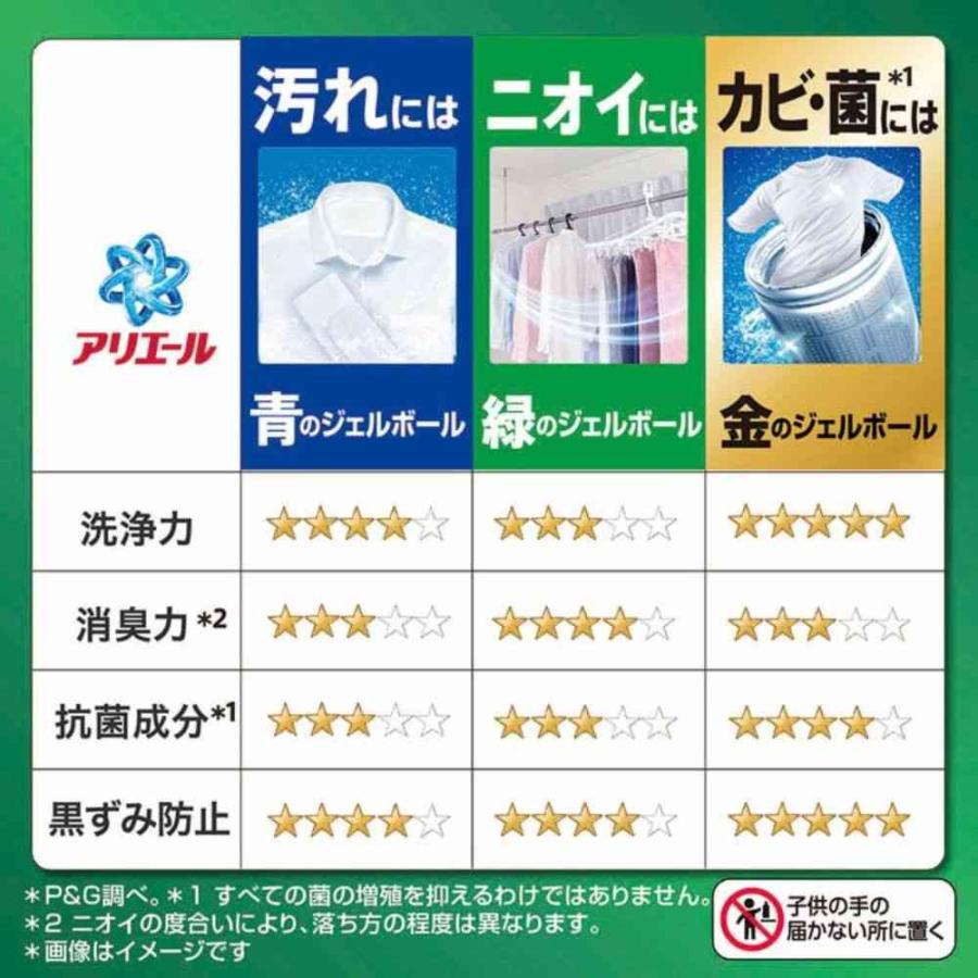 P＆G アリエール ジェルボールプロ 部屋干し＆スポーツ 本体 14個