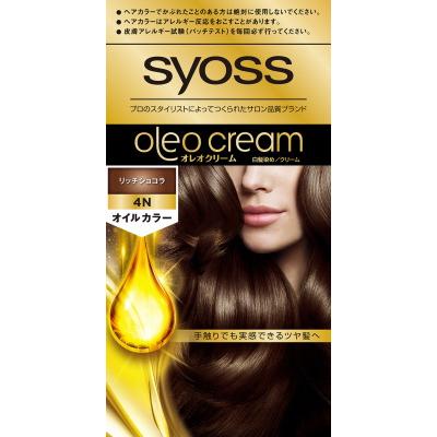 【医薬部外品】ヘンケルジャパン サイオス オレオクリームヘアカラー 4N 50g+50g｜sundrugec