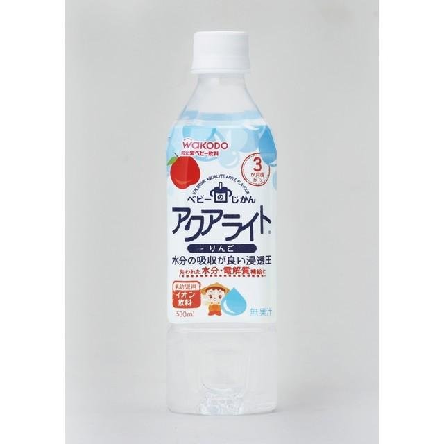 ◆和光堂 ベビーのじかん アクアライト りんご 500ml （3ヶ月頃から）【24本セット】｜sundrugec