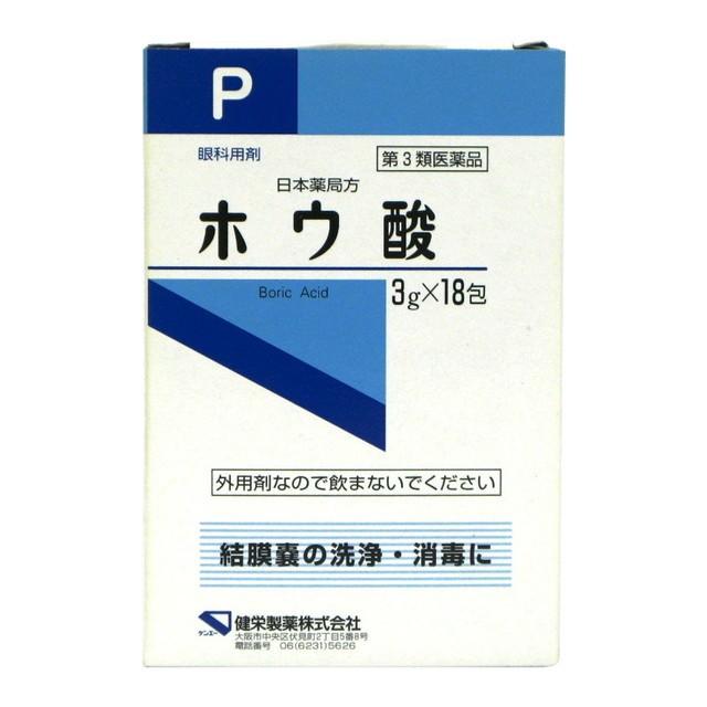 【第3類医薬品】健栄製薬 ホウ酸 3G×18包【2個セット】｜sundrugec