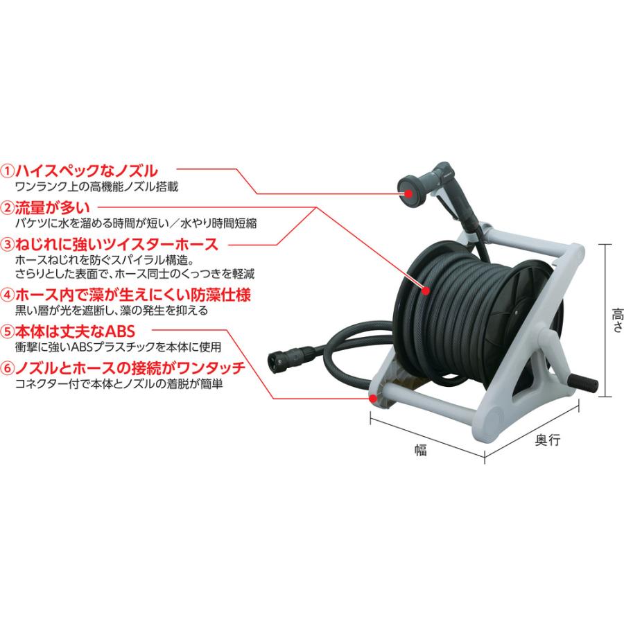 大流量ホースリール50m THR50X 【直送品】 返品・キャンセル・他商品と同時購入は不可_6
