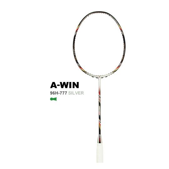 バドミントン　中古　NEW OFFICIAL 96球 超特価】A-WIN 96H-777 SILVER 96ホール仕様 バドミントンラケット