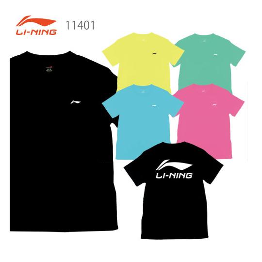 LI-NING 11401 ユニ Tシャツ[背面ロゴプリント] リーニン【メール便可】｜sunfastsports