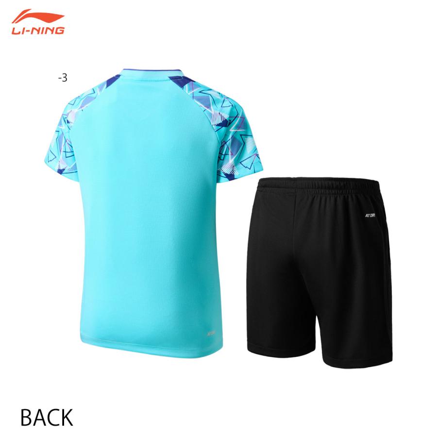 LI-NING LI-NING AATV026 ゲームシャツ+ハーフパンツ セット(ジュニア