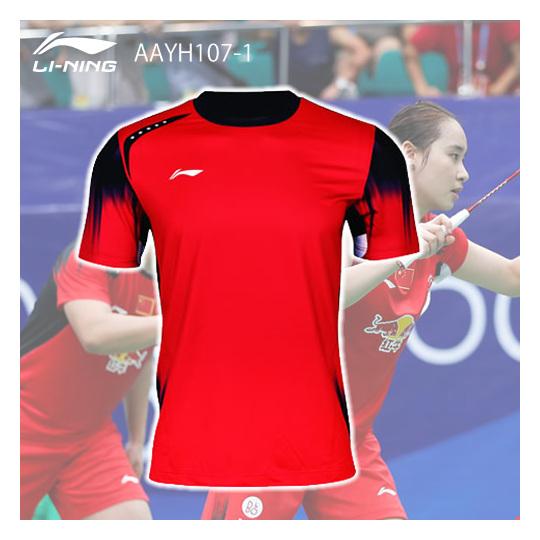 LI-NING AAYH107-1 ゲームシャツ(ユニ) バドミントンウェア