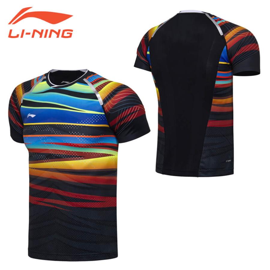 LI-NING 【大特価】LI-NING AAYM067 ゲームシャツ(ユニ) 背面プリント