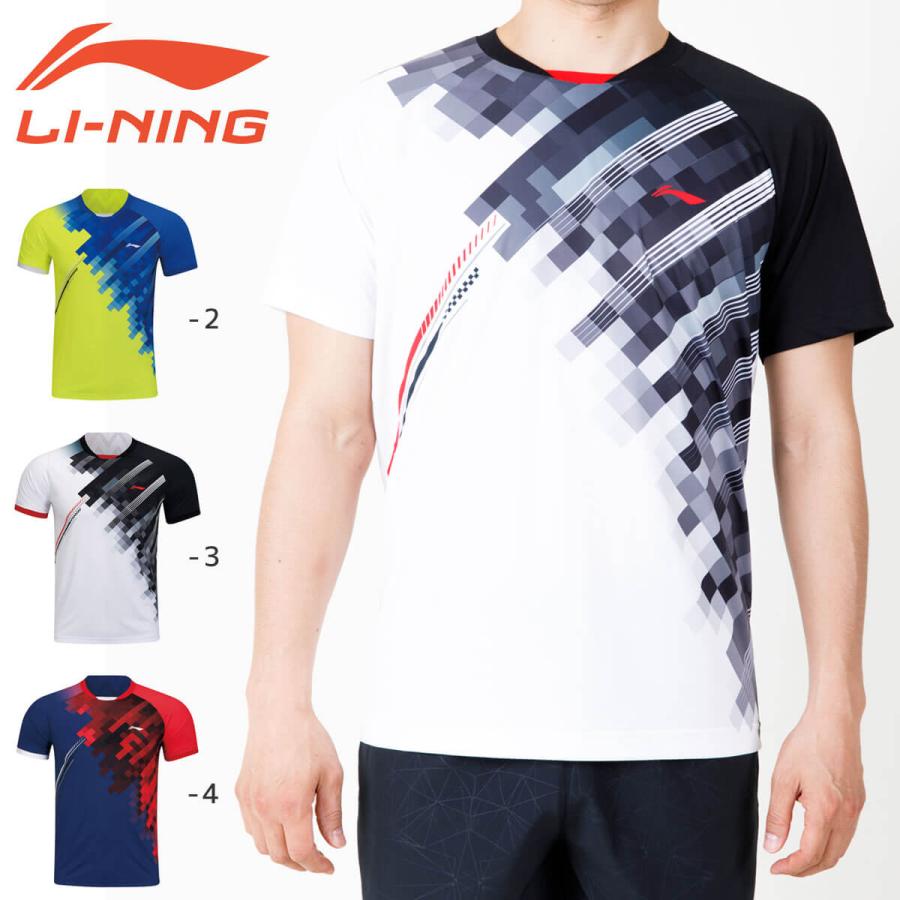 LI-NING LI-NING AAYR195 ゲームシャツ バドミントンウェア(ユニ