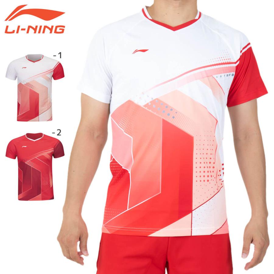 LI-NING LI-NING AAYS011 ゲームシャツ バドミントンウェア(ユニ