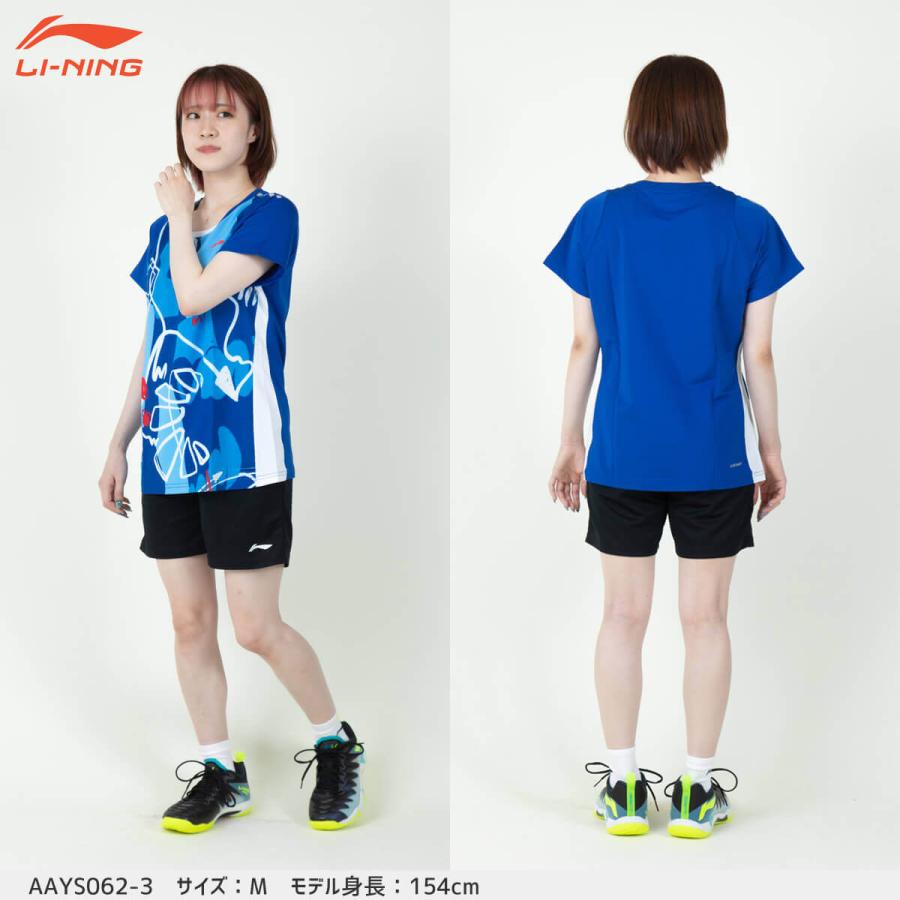 LI-NING LI-NING AAYS062 ゲームシャツ バドミントンウェア(レディース