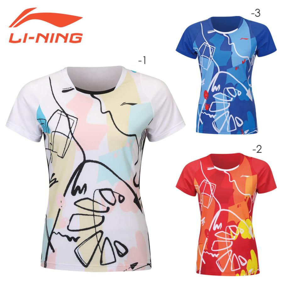 LI-NING LI-NING AAYS062 ゲームシャツ バドミントンウェア(レディース