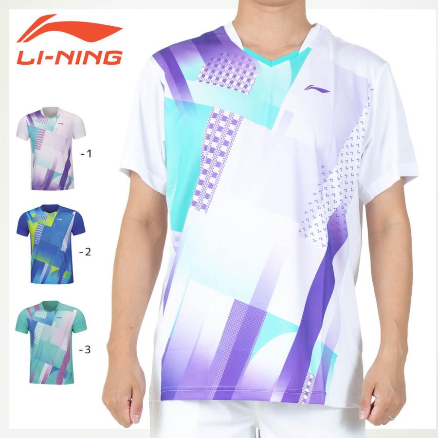 LI-NING LI-NING AAYS063 ゲームシャツ バドミントンウェア(ユニ