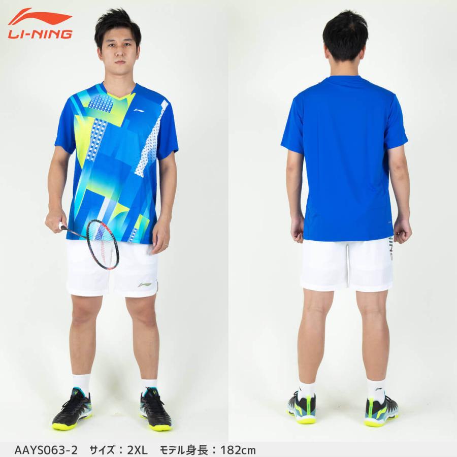 LI-NING LI-NING AAYS063 ゲームシャツ バドミントンウェア(ユニ