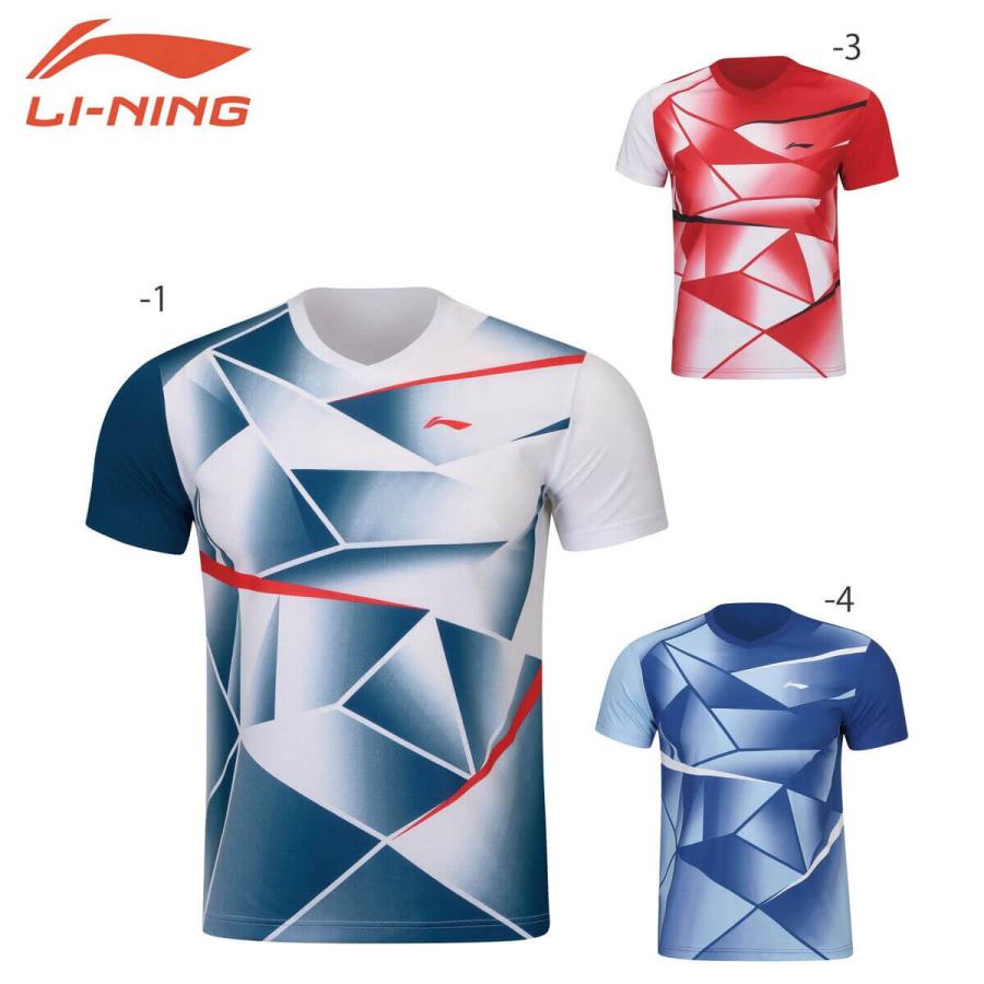 LI-NING LI-NING AAYS067 ゲームシャツ バドミントンウェア(ユニ
