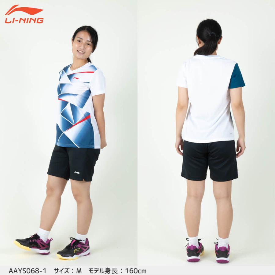LI-NING LI-NING AAYS068 ゲームシャツ バドミントンウェア(レディース