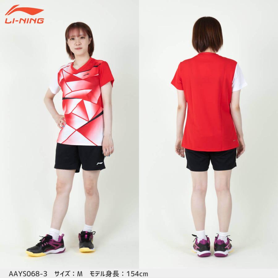 LI-NING LI-NING AAYS068 ゲームシャツ バドミントンウェア(レディース