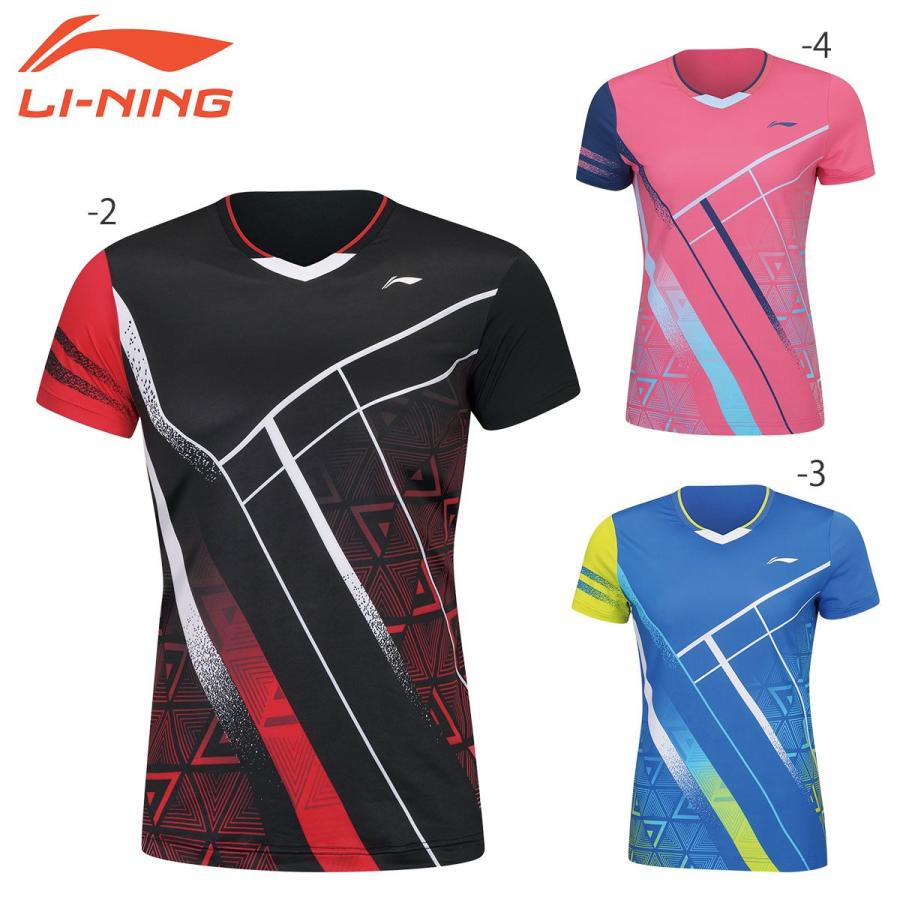 LI-NING LI-NING AAYS072 ゲームシャツ バドミントンウェア(レディース