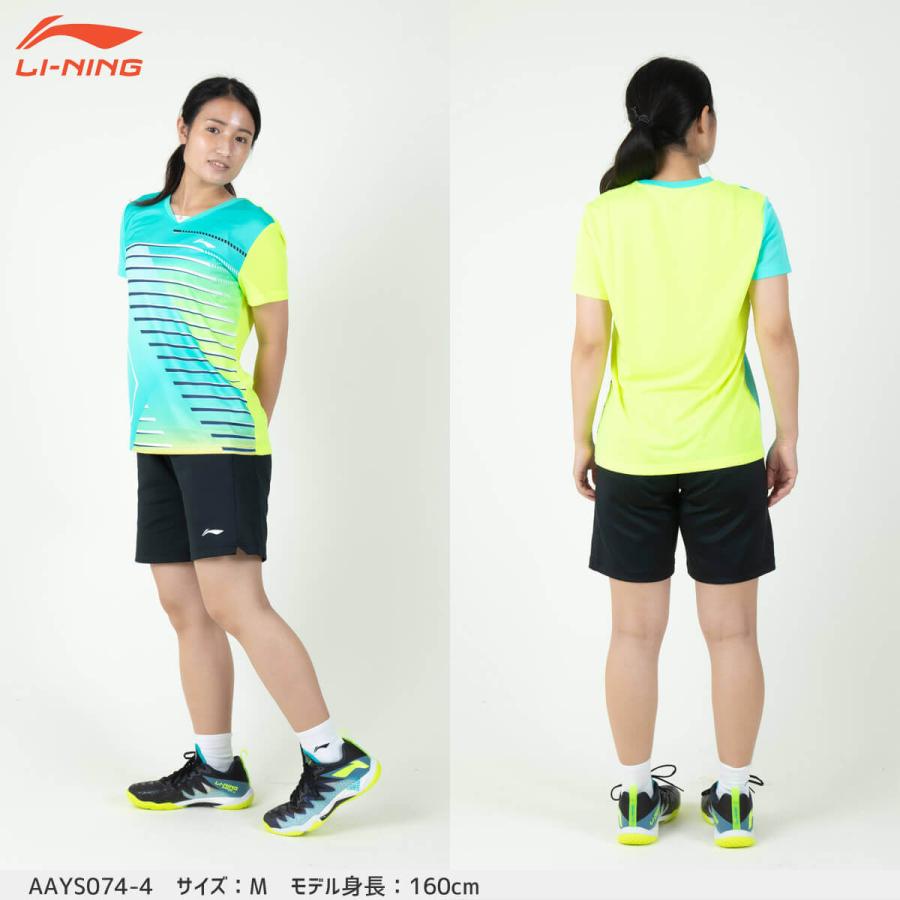 LI-NING LI-NING AAYS074 ゲームシャツ バドミントンウェア(レディース
