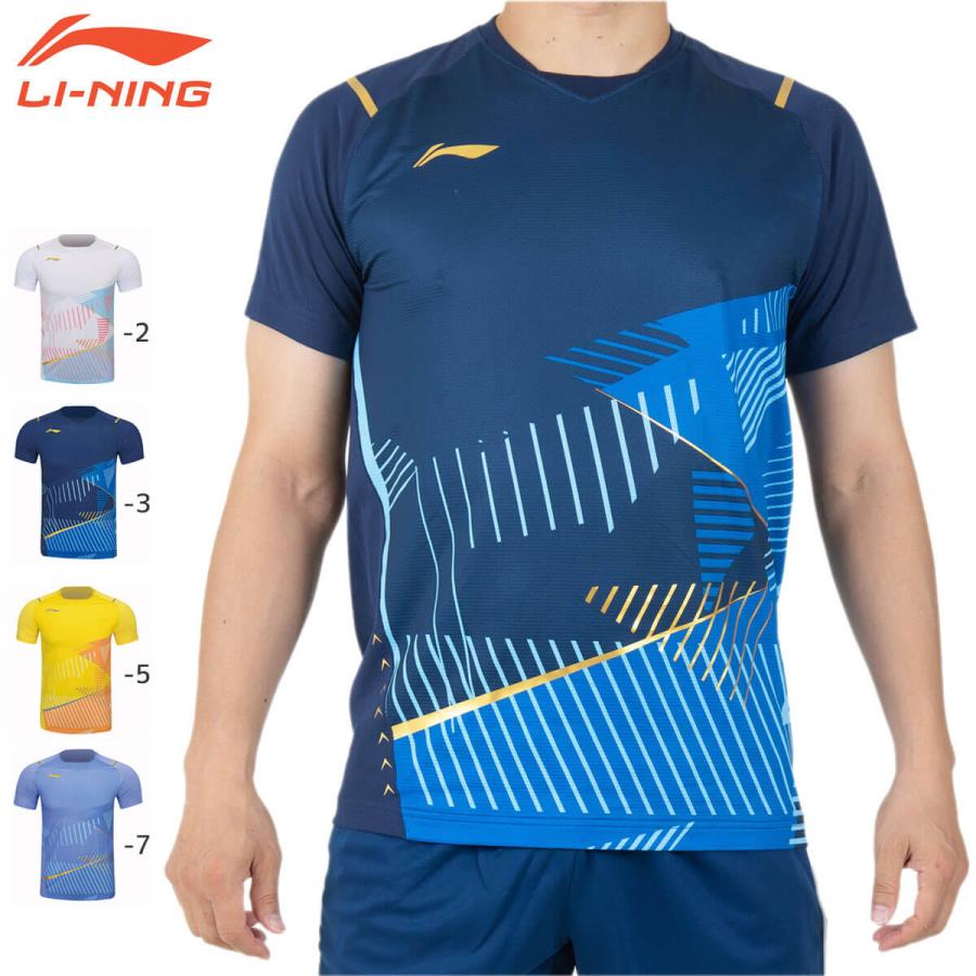 リーニン　Tシャツ　卓球　テニス　バトミントン LI-NING AAYT017 ゲームウェア バドミントンウェア(ユニ/メンズ