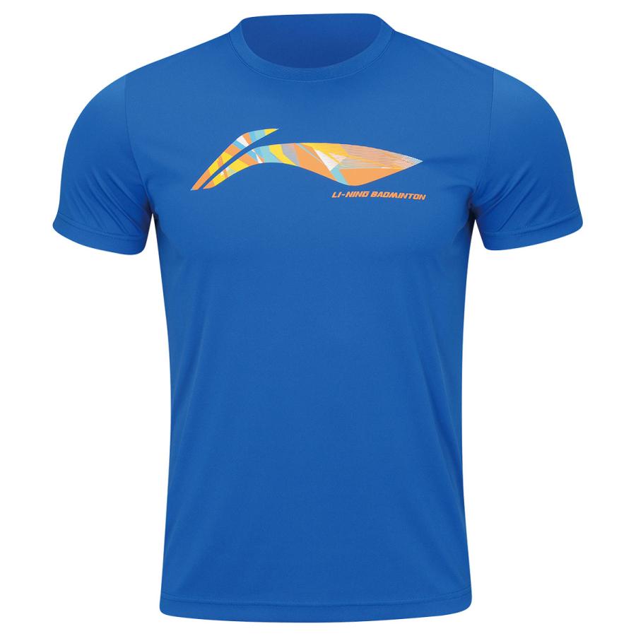 LI-NING LI-NING AHSR787 トレーニングTシャツ ロゴ バドミントン