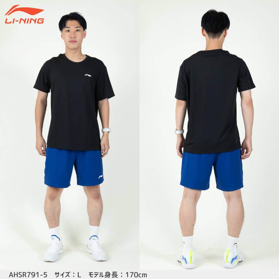 LI-NING LI-NING AHSR791 トレーニングTシャツ バドミントンウェア