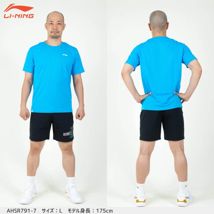 LI-NING LI-NING AHSR791 トレーニングTシャツ バドミントンウェア