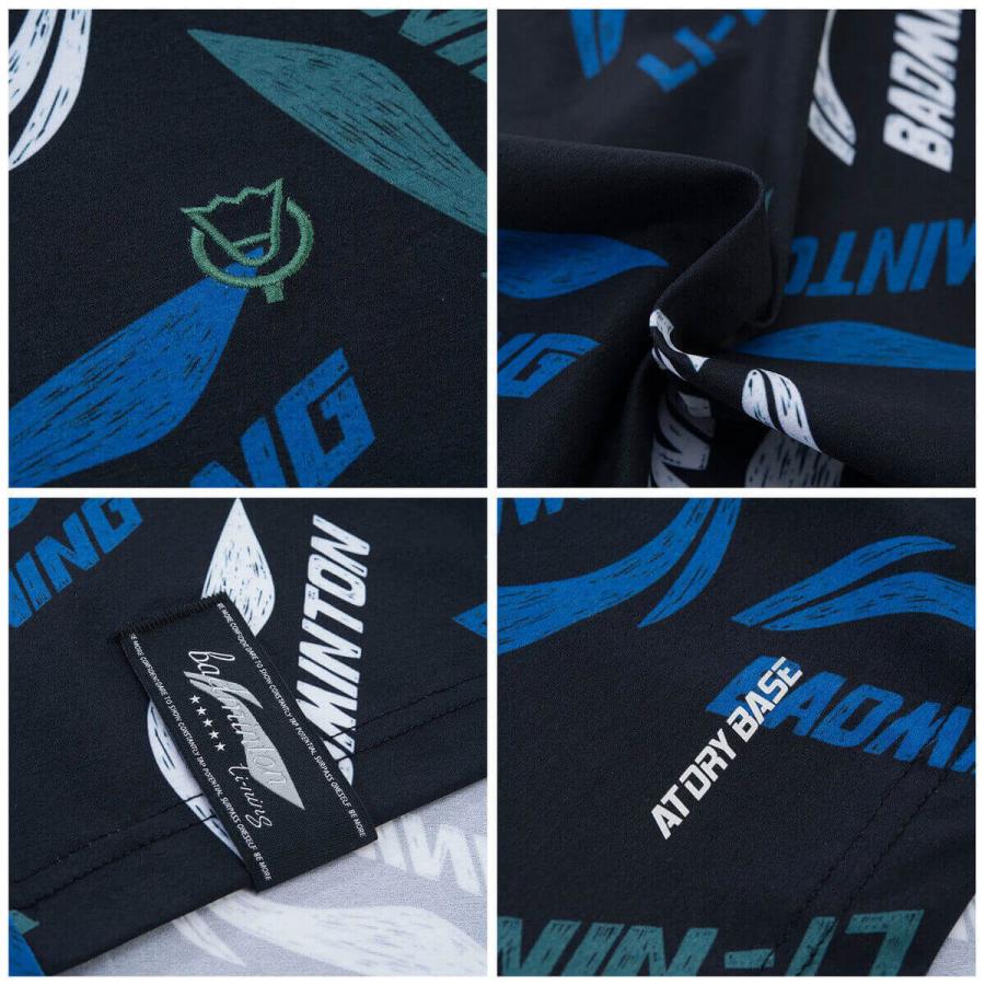 LI-NING LI-NING AHSR867 トレーニングTシャツ バドミントンウェア