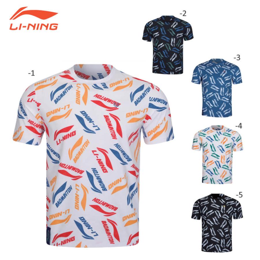 LI-NING LI-NING AHSR867 トレーニングTシャツ バドミントンウェア