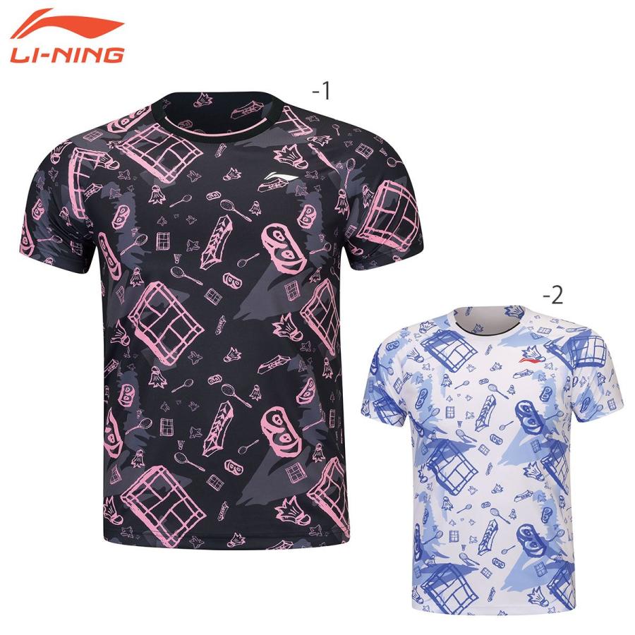 LI-NING LI-NING AHSS465 トレーニングTシャツ バドミントンウェア