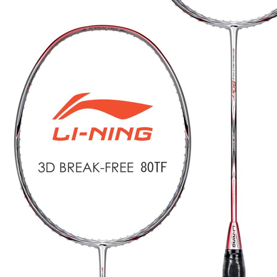 リーニン　3DBREAK FREEN80Ⅱ 楽天市場】LI-NING 3D BREAK-FREE N80-2(AYPL026-1) バドミントン