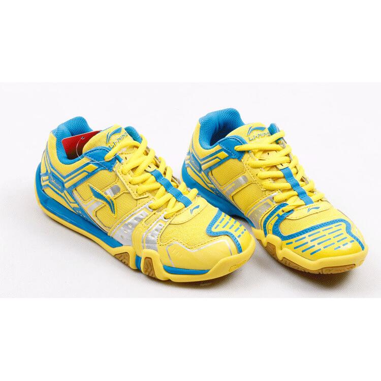 【超特価】LI-NING AYTJ068-2(20.0cm-23.0cm) イエロー/ブルー 軽量 プロ級 ジュニアシューズ リーニン｜sunfastsports