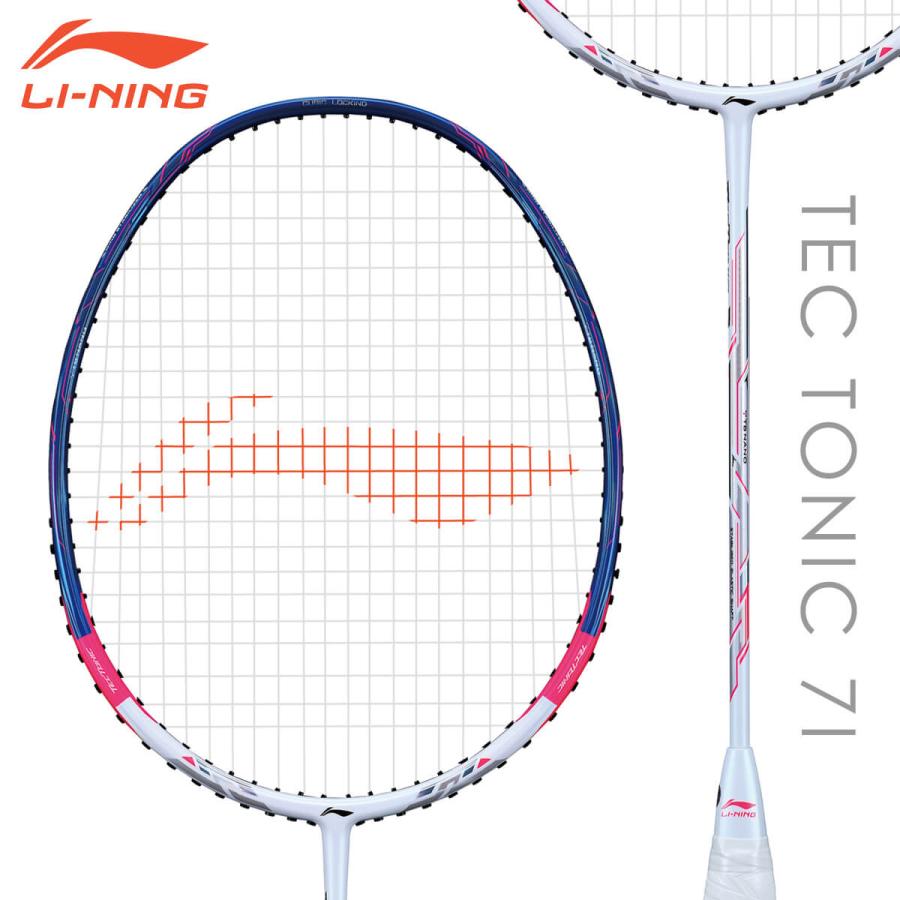 女性に人気 Li Ning バドミントンラケット 7i オススメガット リーニン テックトニック Aypq126 Tonic Tec 軽量型 ガット張り工賃無 日本バドミントン協会審査合格品 ラケット