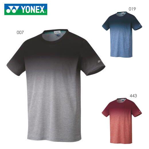 YONEX バドミントンシャツ グレー 新品 YONEX（ヨネックス） YONEX 16551 ユニドライTシャツ(フィットスタイル