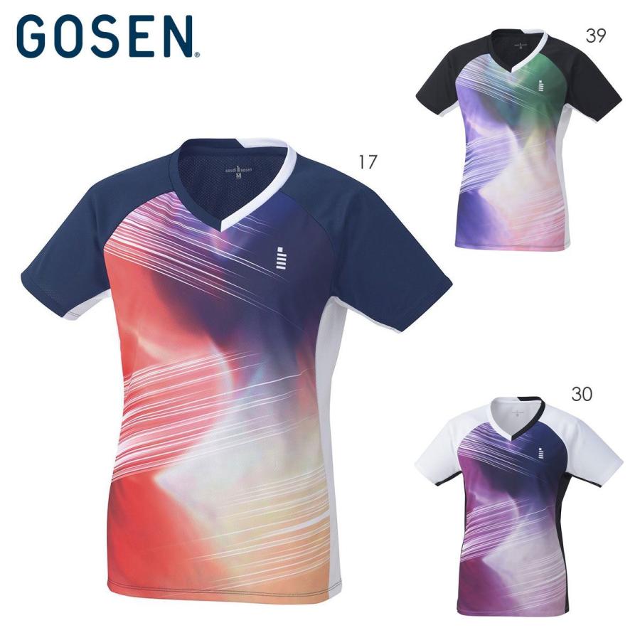 GOSEN バドミントン ゲームシャツ Lサイズ GOSEN（ゴーセン） GOSEN T2347 レディースゲームシャツ ウェア