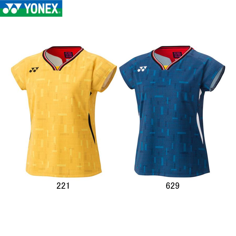 ヨネックス レディース ウィメンズゲームシャツ セットアップ（セットアップ販売） YONEX 20917 ウィメンズゲームシャツ(フィットシャツ) ウェア