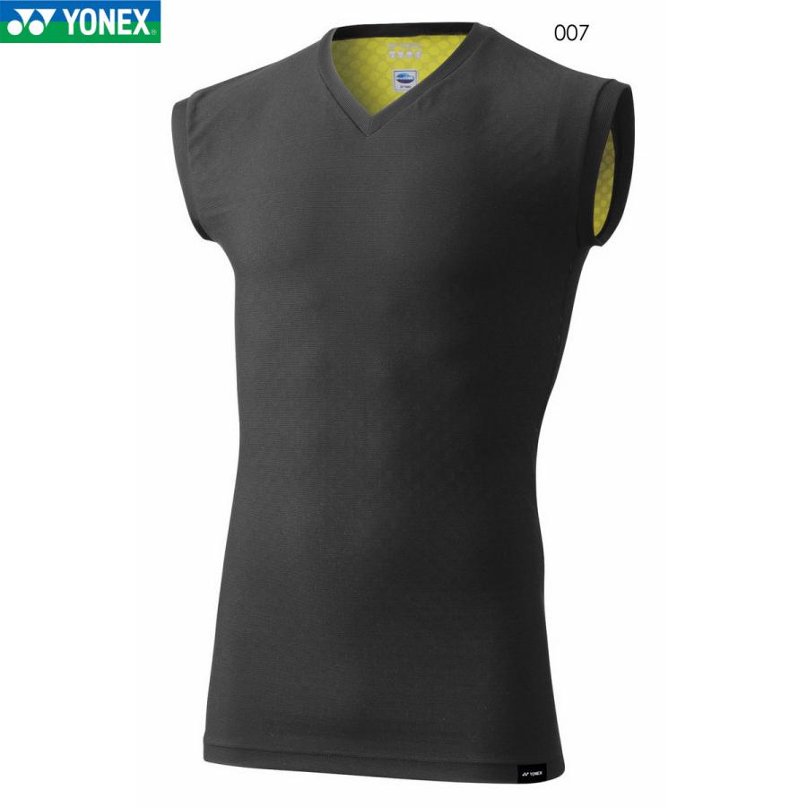 【訳あり品】YONEX ユニノースリーブシャツ　STBP1019 ブラック　M YONEX（ヨネックス） YONEX STBP1019 ユニノースリーブシャツ インナー