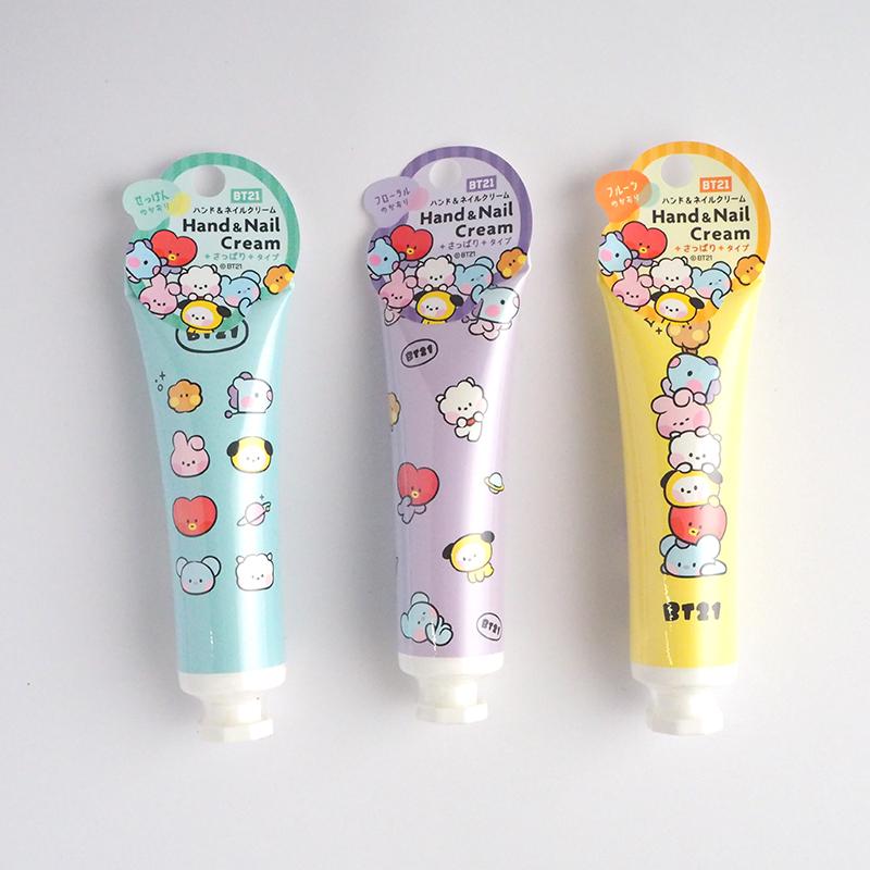 BT21 ネイル＆ハンドクリーム イエロー フルーツの香り さっぱり