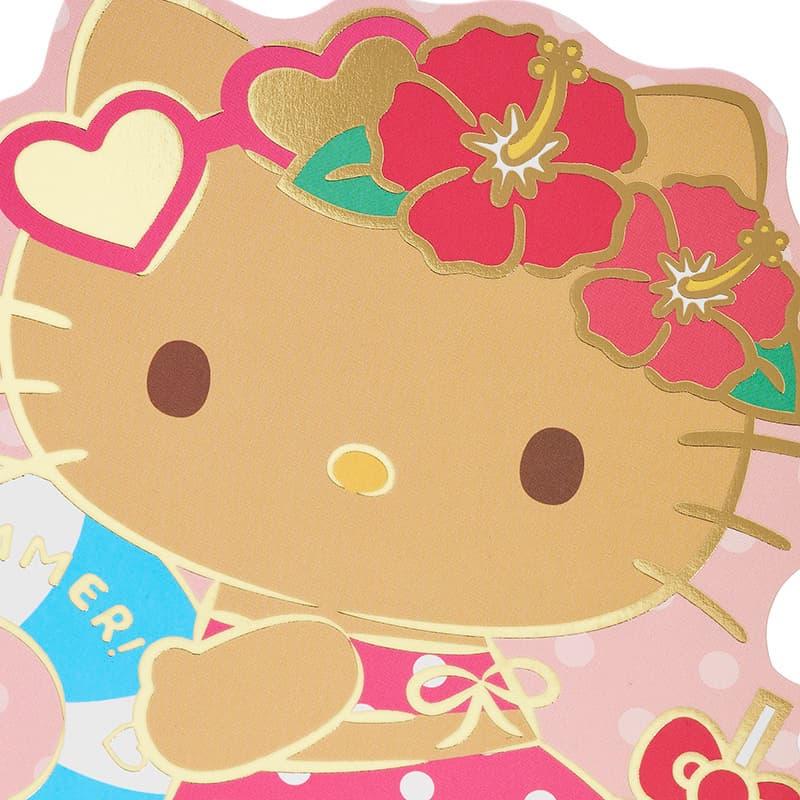 sanrio（サンリオ） サマーカード そのまま送れる ダイカット ハロー
