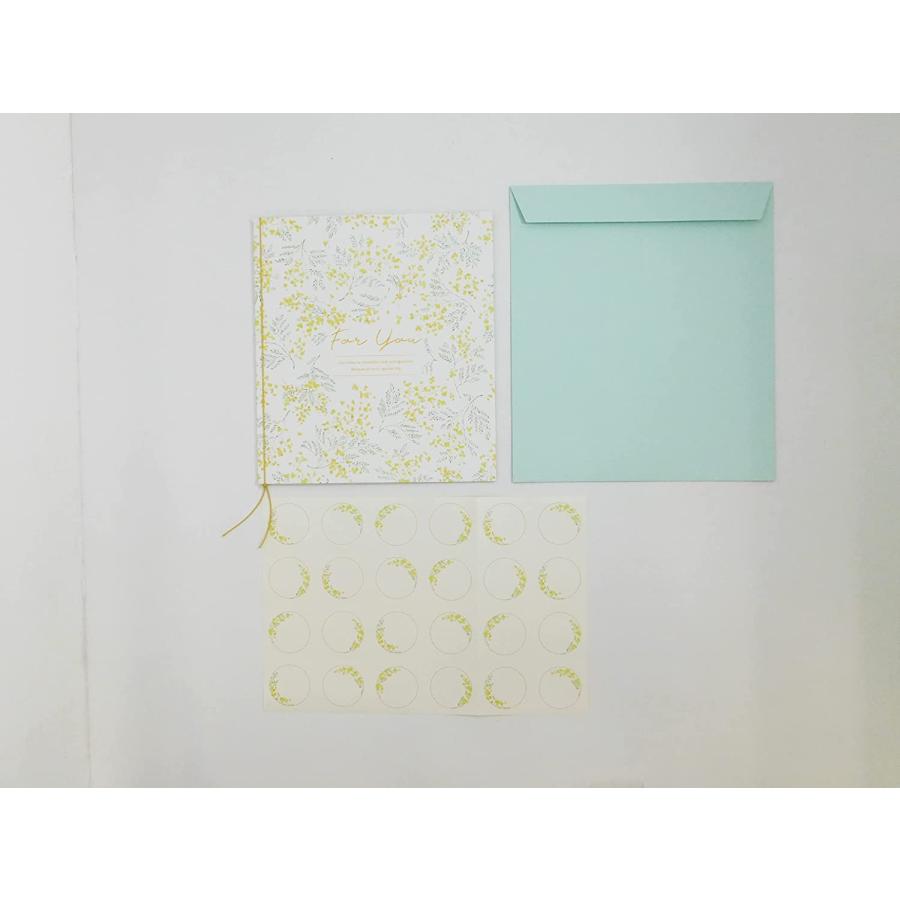 ミモザページになります＾＾ フラワー2つ折り色紙 ミモザ 62-216 Z&K : サンフェロー - 通販