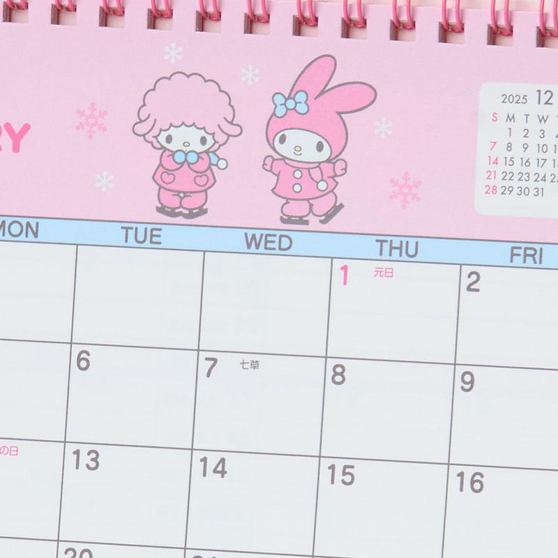 2026年度カレンダー 卓上 マイメロディ リング 622044 サンリオ sanrio