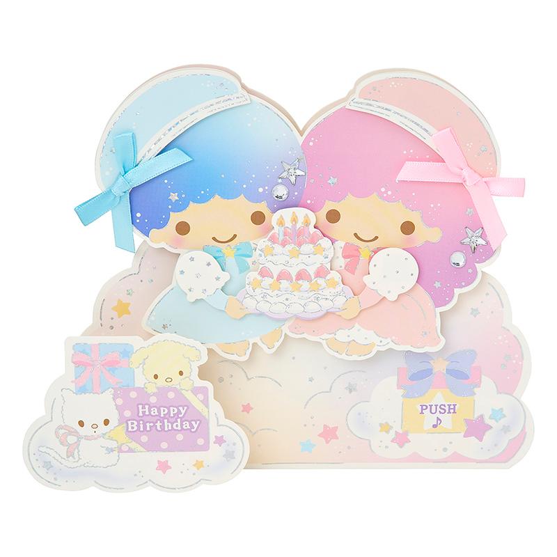 サンリオ リトルツインスターズ（キキララ） 2018 Birthday限定 sanrio（サンリオ） バースデーカード ♪キキララが話す 誕生日祝い