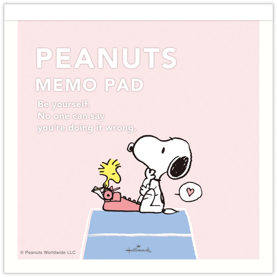 スヌーピー Be yourself メモパッド SNBY ピンク 812263 日本ホール
