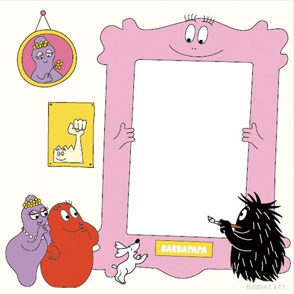 バーバパパ 4柄入りスクエアメモ ファミリー BBN-310 グリーティング