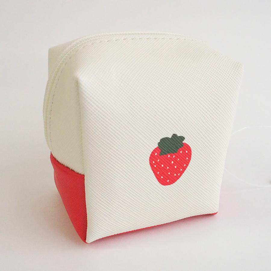 新商品】ミッフィー ストロベリー ミニキューブポーチ アイボリー BS23