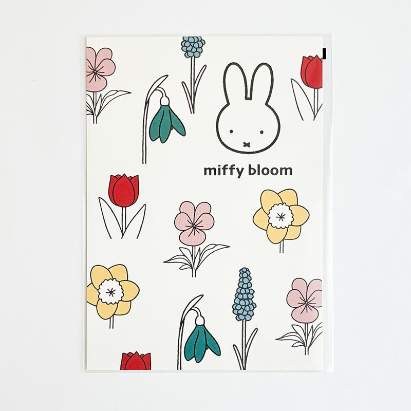 ミッフィー ポストカード 白 BS26-8 スクエア square miffy bloom ディックブルーナ キャラクターグッズ かわいい 大人 子供 ギフト DickBruna ポスカ はがき