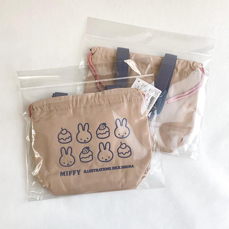 ミッフィー 保冷ミニ巾着 ベージュ BW25-18 スクエア square 25Winter