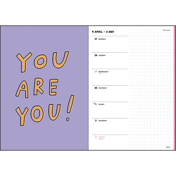 送料無料 2026年度ダイアリー 1月始まり B6ウィークリー シック CD