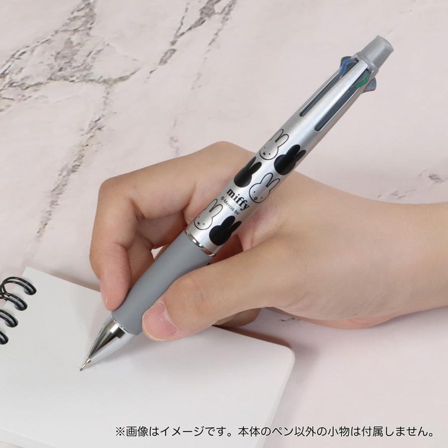 ミッフィー ジェットストリーム 4&1 0.5mm シルバー 4色ボールペン+